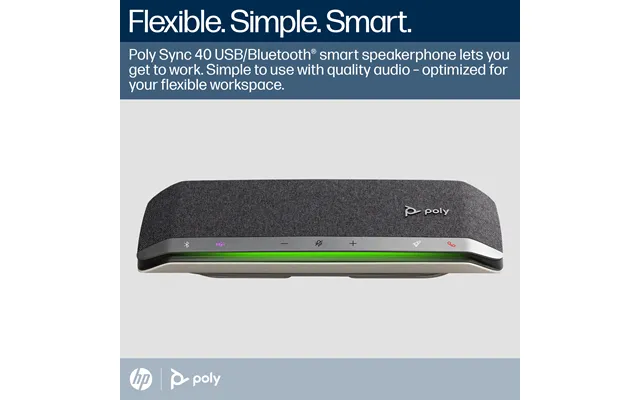 Hp Poly Sync 40 Microsoft Teams Certified Usb-a Usb-c Speakerphone B