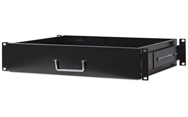 Intellinet 19 Drawer Shelf. 2u. Shelf Depth 350mm. Max 30kg. Bla