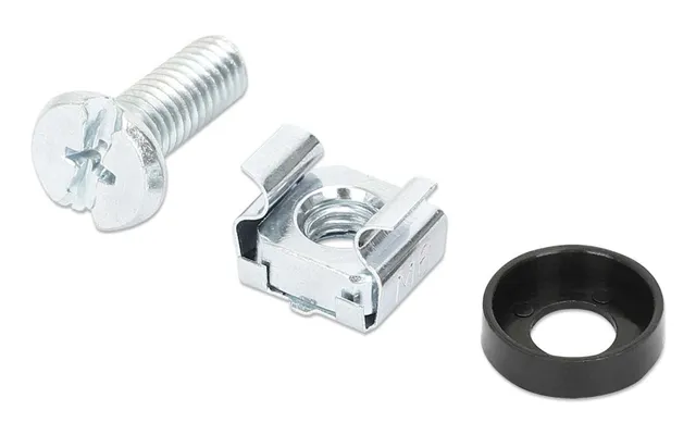 Intellinet Cage Nut Set 100 Pack . M6 Nuts. Bolts And Washers