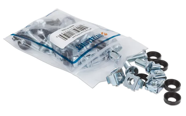 Intellinet Cage Nut Set 20 Pack . M6 Nuts. Bolts And Washers
