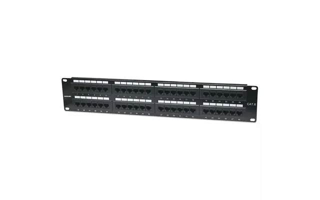Intellinet Patch Panel. Cat6. Utp. 48-port. 2u. Black