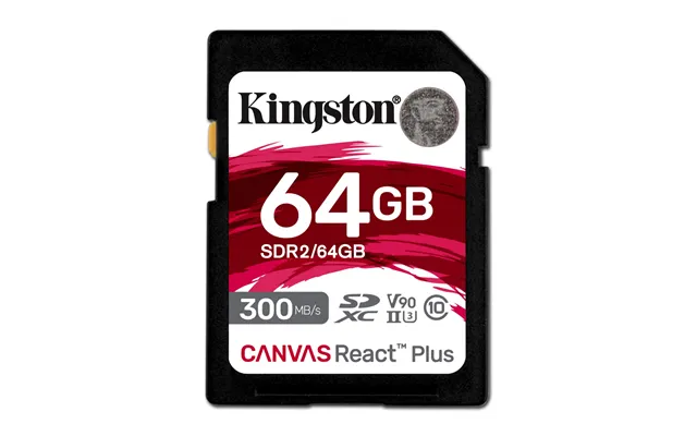 Kingston Technology 64gb Canvas React Plus Sdxc Uhs-ii 300r 260w U3 V9