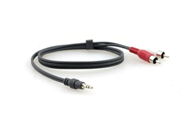Kramer Electronics 3.5mm - 2 Rca. 0.9m Audio Cable Black. Red