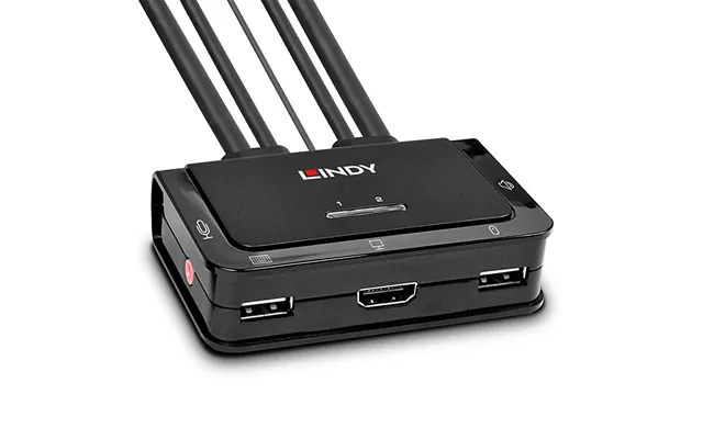 Lindy 2 Port Hdmi 4k30. Usb 2.0 And Audio Cable Kvm Switch