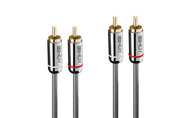 Lindy 3m Dual Phono Audio Cable. Cromo Line