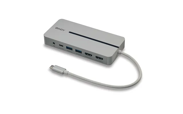 Lindy Dst-mx Duo Usb-c Laptop Macbook Mini Docking Station With Dual D