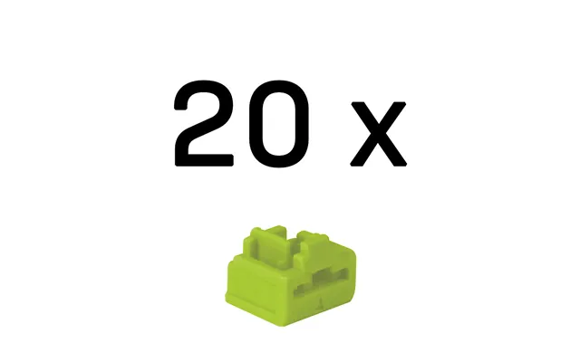 Lindy Rj-45 Port Blockers Without Key - Pack Of 20. Green
