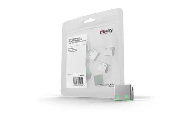 Lindy Usb Port Blocker Without Key - Pack Of 10. Colour Code Green