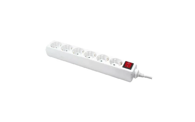Logilink Lps202 Power Extension 1.5 M 6 Ac Outlet S White