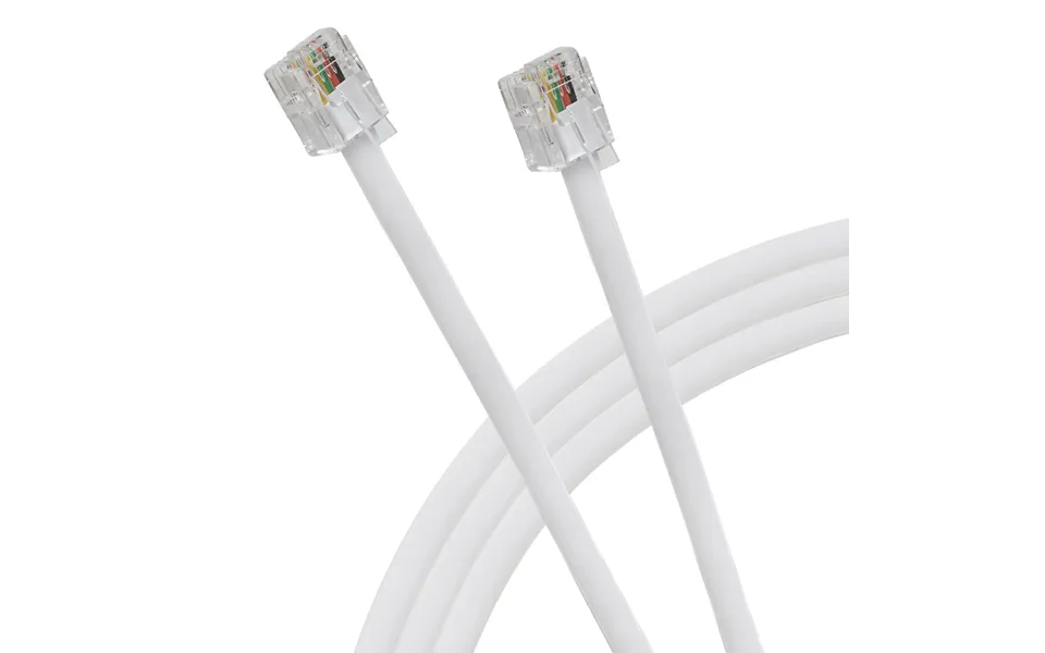 Maplin Rj11 Connector To Rj11 Connector 6p4c Telephone Modem Lead 5m W