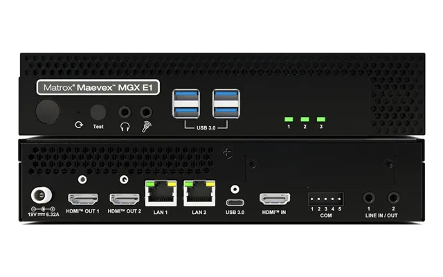 Matrox Mvx-mgxe1y-ua Video Servers Encoder 3840 X 2160 Pixels 60 Fps