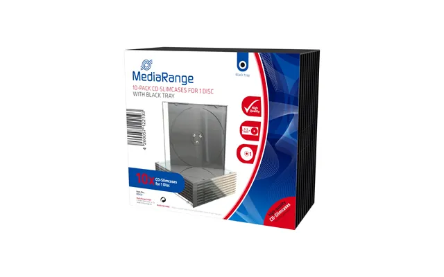 Mediarange Box32 Optical Disc Case Dvd Case 1 Discs Black. Transparent