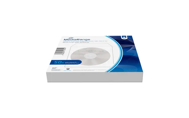 Mediarange Box65 Optical Disc Case Sleeve Case 1 Discs White