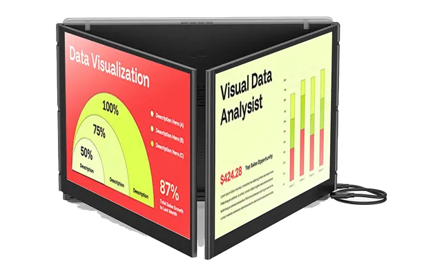 Mobile Pixels Trio 3 Portable Monitor Black 35.6 Cm 14 Lcd 192