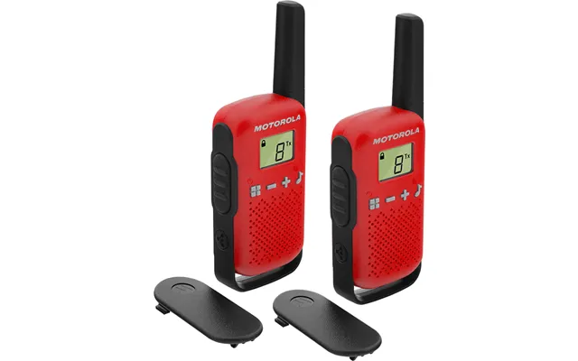 Motorola Talkabout T42 Two-way Radio 16 Channels Black. Red