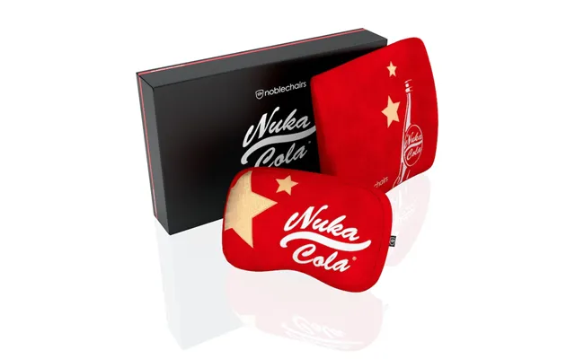 Noblechairs Fallout Nuka-cola Neck Pillow Lumbar Pillow Red 2 Pc S