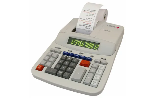 Olympia Cpd 512 Calculator Desktop Printing White
