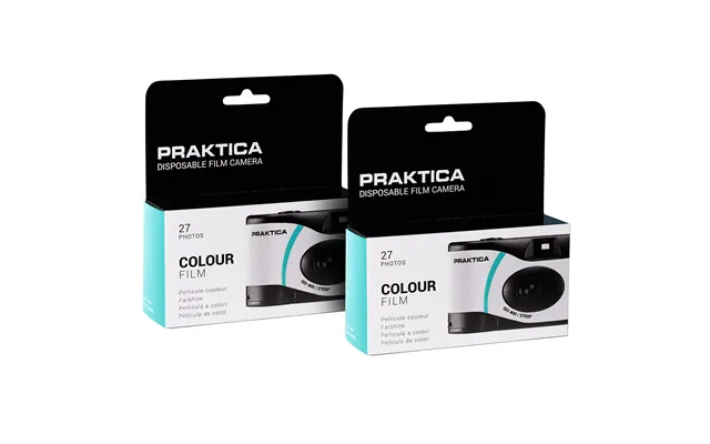 Praktica Single Use Disposable Colour Film Camera With Flash - Green -