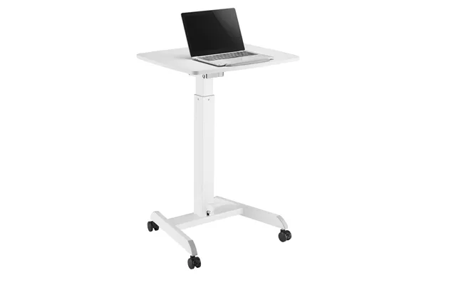 Properav Mobile Sit-stand Desk Workstation - White
