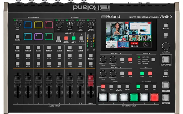 Roland Vr-6hd Audio Mixer 28 Channels Black