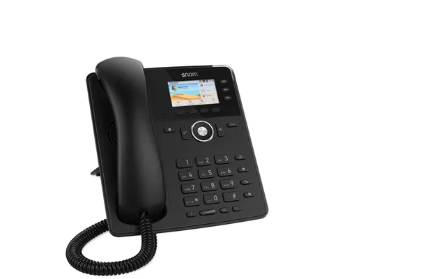 Snom Tischtelefon D717 Ip Phone Black 3 Lines Tft