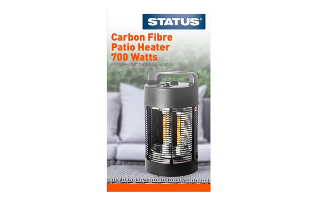 Status 700w Carbon Fibre Element Patio Heater
