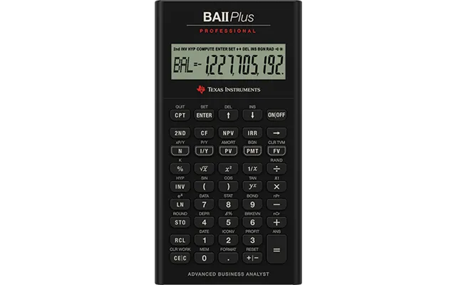 Texas Instruments Ba-ii Plus Calculator Pocket Financial Black