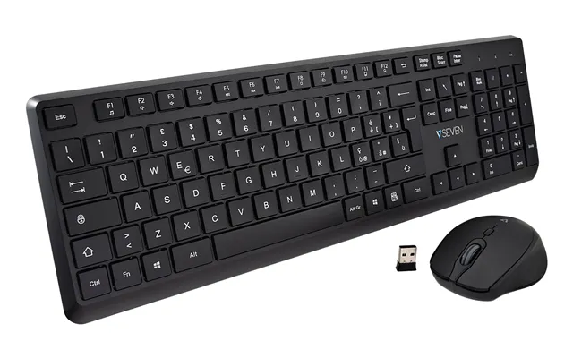V7 Ckw350it Keyboard Mouse Included Universal Usb Qwerty Uk English Bl