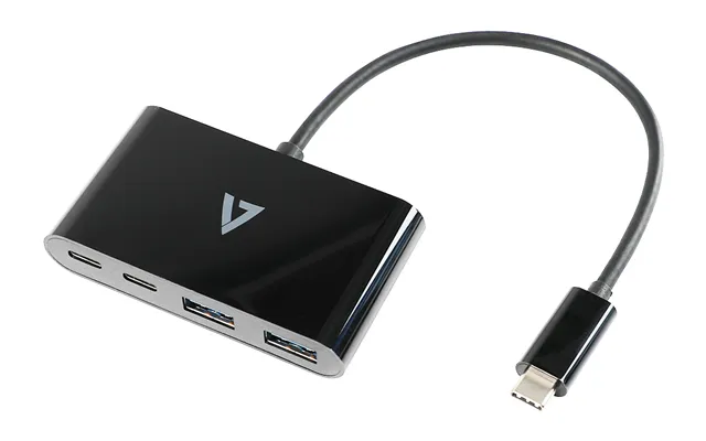 V7 Usb-c Male To 2 X Usb A Female. 2 X Usb-c Female Hub Usb 3