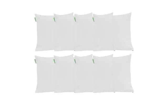Centre Join Water Resistant Scatter Cushions Garden Furniture Cushion Indoor Outdoor Pillow - White Packs Of 8