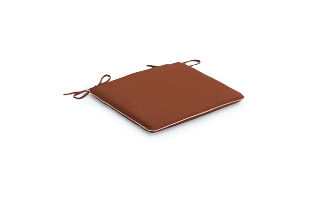 Garden Chair Seat Pad Water Resistant Outdoor Chair Cushions With Ties - Terracotta Pack Of 2