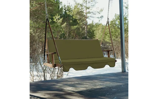 Outdoor 3-seater Replacement Swing Cushion Garden Hammock Bench Replacement Cushion Seat - Olive product image