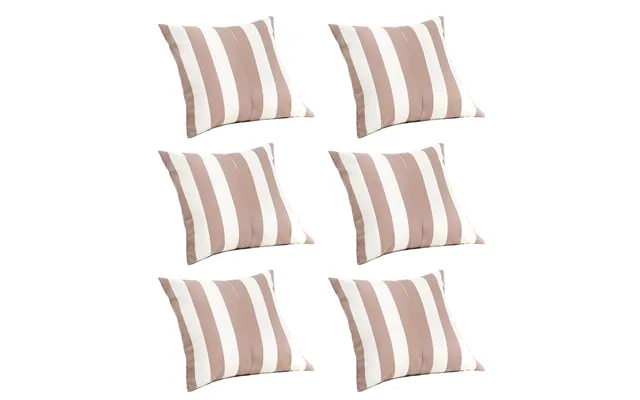 Premium Centre Join Multi Stripe Scatter Cushions - Ivory-oyster Packs Of 6