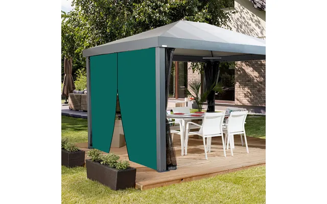 Water Resistant Gazebo Side Panel Door Curtains Replacement Outdoor Pergola Privacy Panels - Green product image