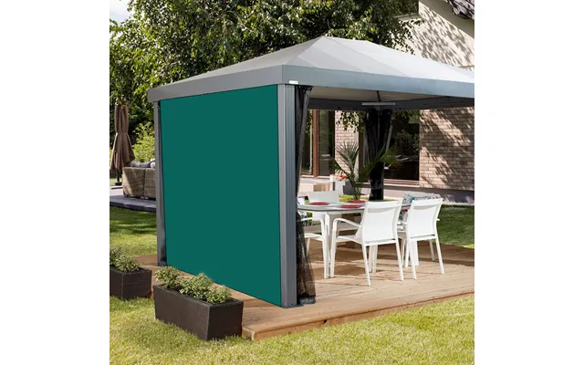 Water Resistant Gazebo Side Panel Plain Curtains Replacement Outdoor Pergola Privacy Panels - Green product image