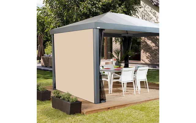 Water Resistant Gazebo Side Panel Plain Curtains Replacement Outdoor Pergola Privacy Panels - Stone product image