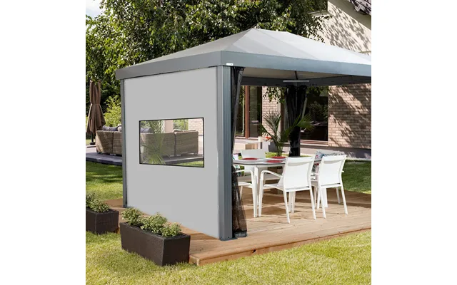 Water Resistant Gazebo Side Panel Window Curtains Replacement Outdoor Pergola Privacy Panels - Grey product image