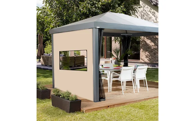 Water Resistant Gazebo Side Panel Window Curtains Replacement Outdoor Pergola Privacy Panels - Stone product image