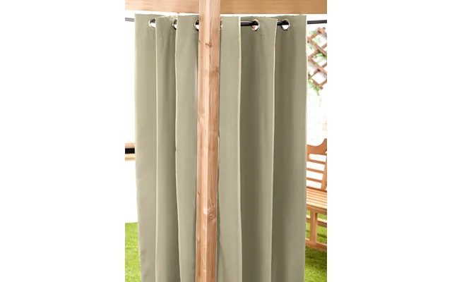 Water Resistant Outdoor Eyelet Curtains Garden Blackout Gazebo Curtain Thermal Privacy Protection - Stone 55 X 72 Inch product image