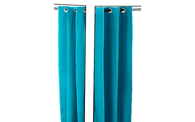 Water Resistant Outdoor Eyelet Curtains Garden Blackout Gazebo Curtain Thermal Privacy Protection - Turquoise 55 X 120 I product image