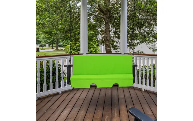 Water-resistant Garden Swing Cushions Outdoor Hammock Cushion Pads - Lime product image