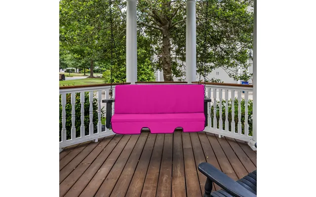Water-resistant Garden Swing Cushions Outdoor Hammock Cushion Pads - Pink product image
