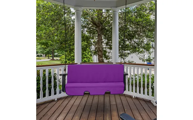 Water-resistant Garden Swing Cushions Outdoor Hammock Cushion Pads - Purple product image
