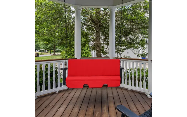 Water-resistant Garden Swing Cushions Outdoor Hammock Cushion Pads - Red product image