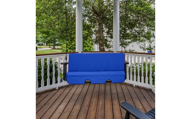 Water-resistant Garden Swing Cushions Outdoor Hammock Cushion Pads - Royal Blue product image