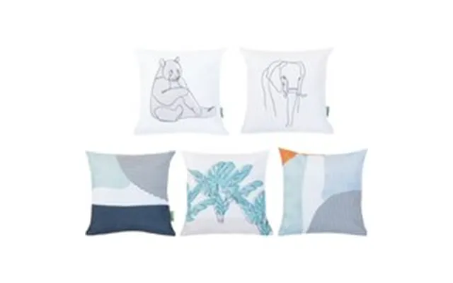 5 Piece Abstract Cushion Cover Set