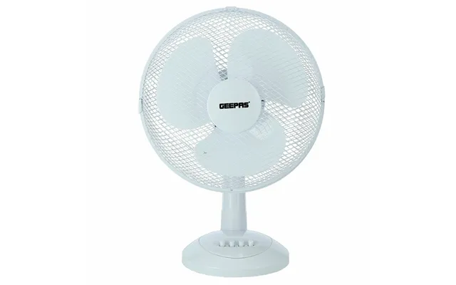 12-inch Portable Oscillating Desk Fan White, Grey, Black - White