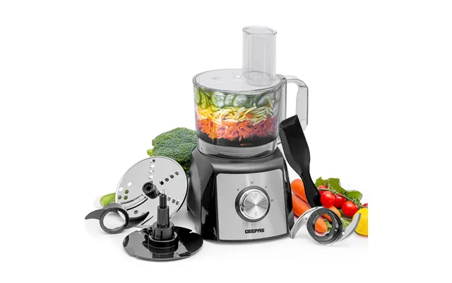 1200w Compact Food Processor - Blender & Grinder Silver