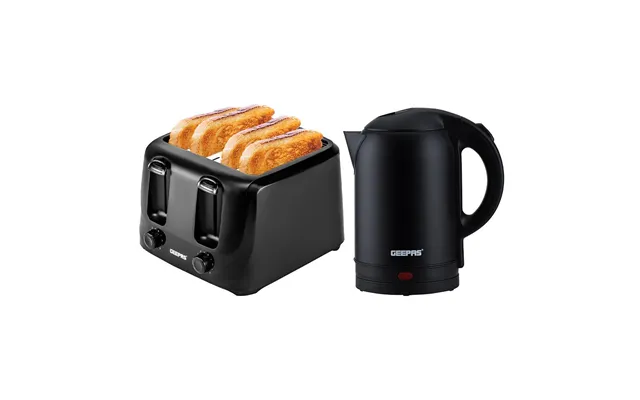 1.8l Stainless Steel Kettle & 4-slice Toaster Combo