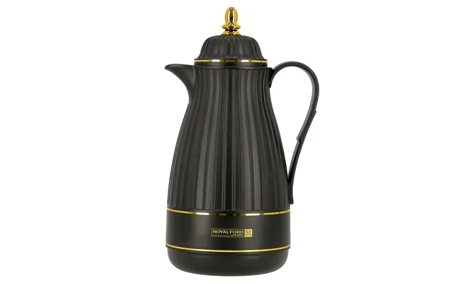 1l Royal Black Insulated Vacuum Flask Thermos Jug